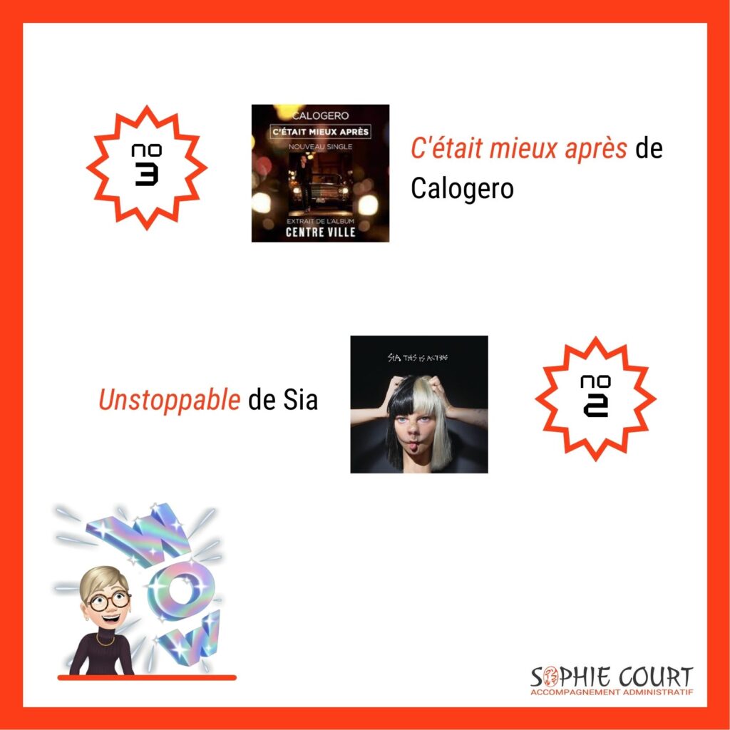 Top 5 de l'été, no3 et no2