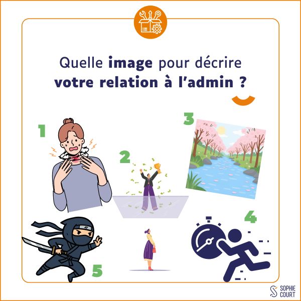 Quelle image pour décrire votre relation aux tâches admin ?